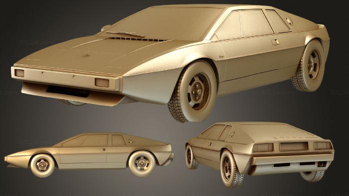 Автомобили и транспорт (Lotus Esprit 1975, CARS_2315) 3D модель для ЧПУ станка